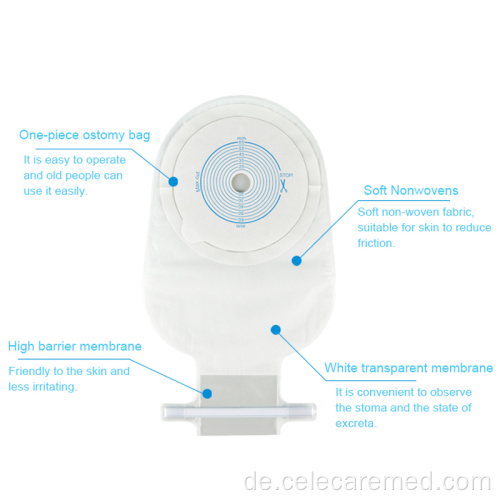 Stoma -Ostomie -Beutelsystem Einweg -Drainable -Ostomie -Beutel